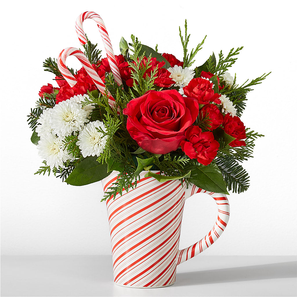 Peppermint Swirl Mug – Sanford Floral Marketing, Sanford FL