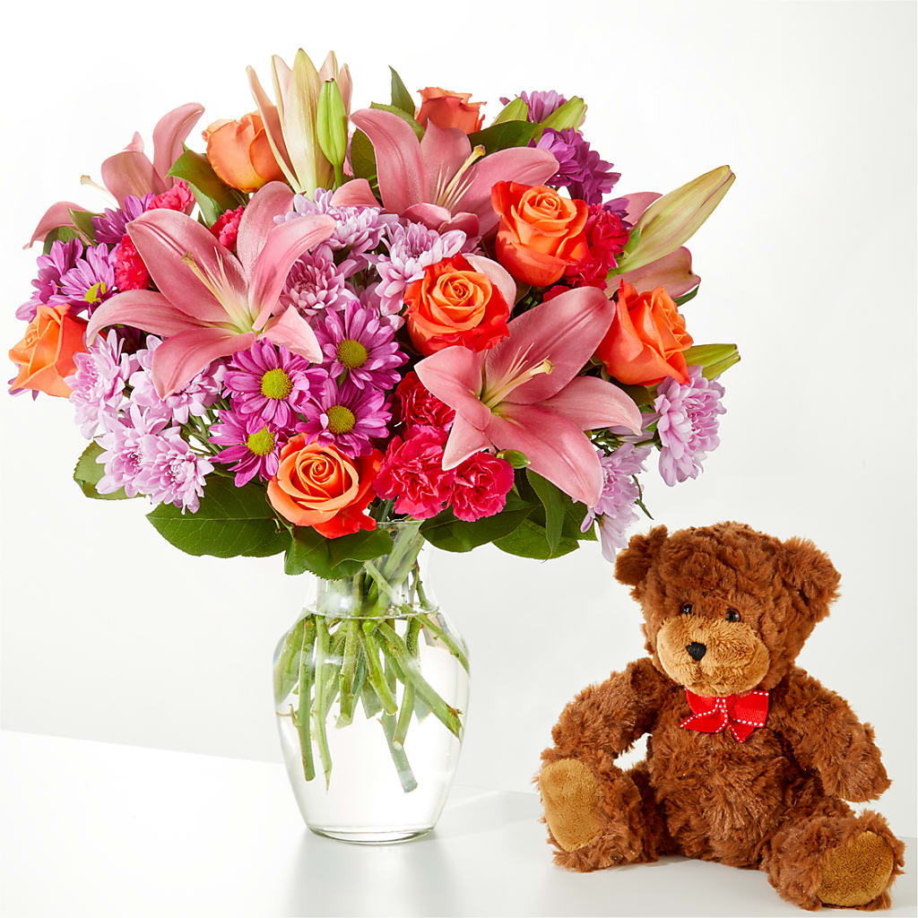 One and Only Bouquet and Bear Bundle – Sanford Floral Marketing, Sanford FL