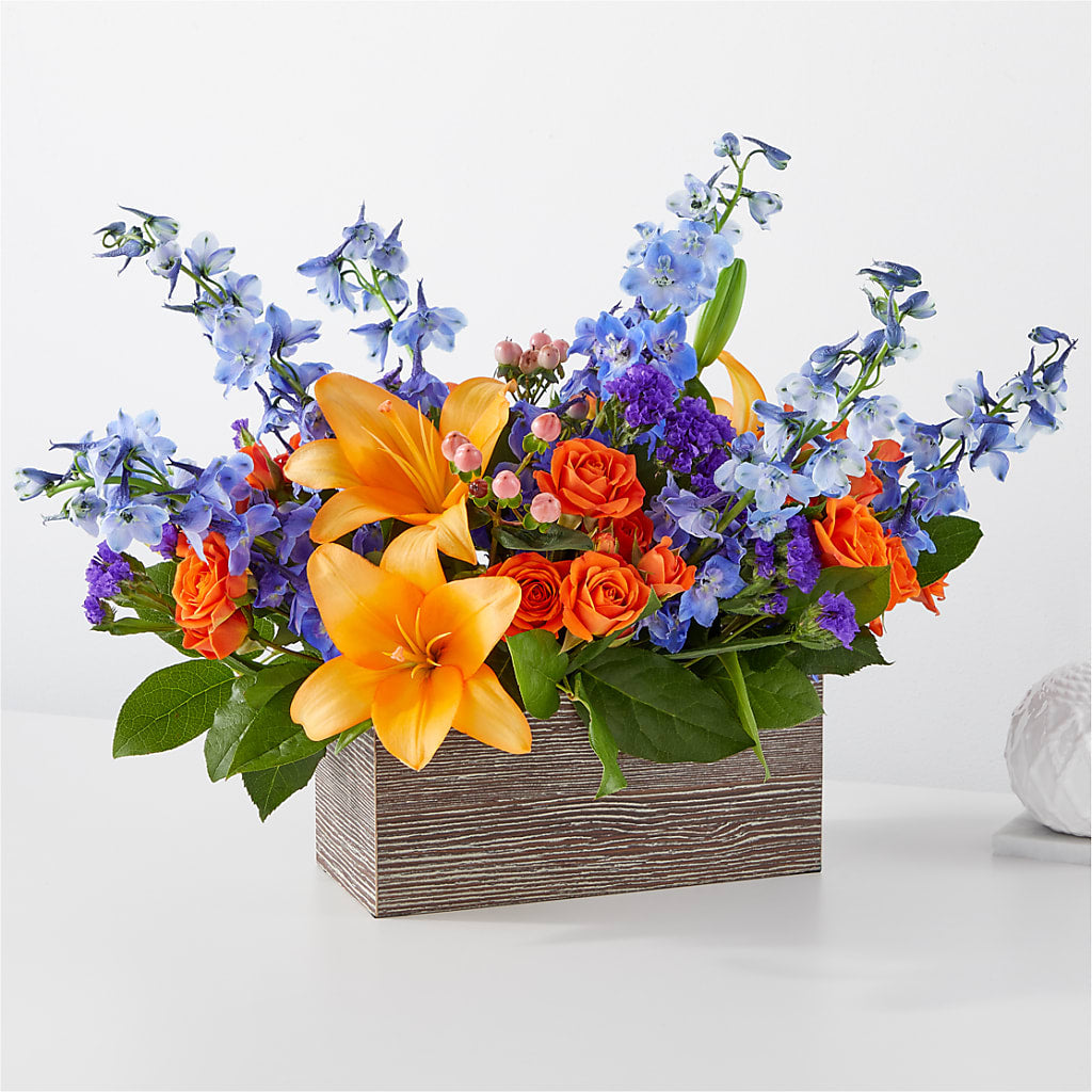 Radiant Citrus Box Bouquet – Sanford Floral Marketing, Sanford FL