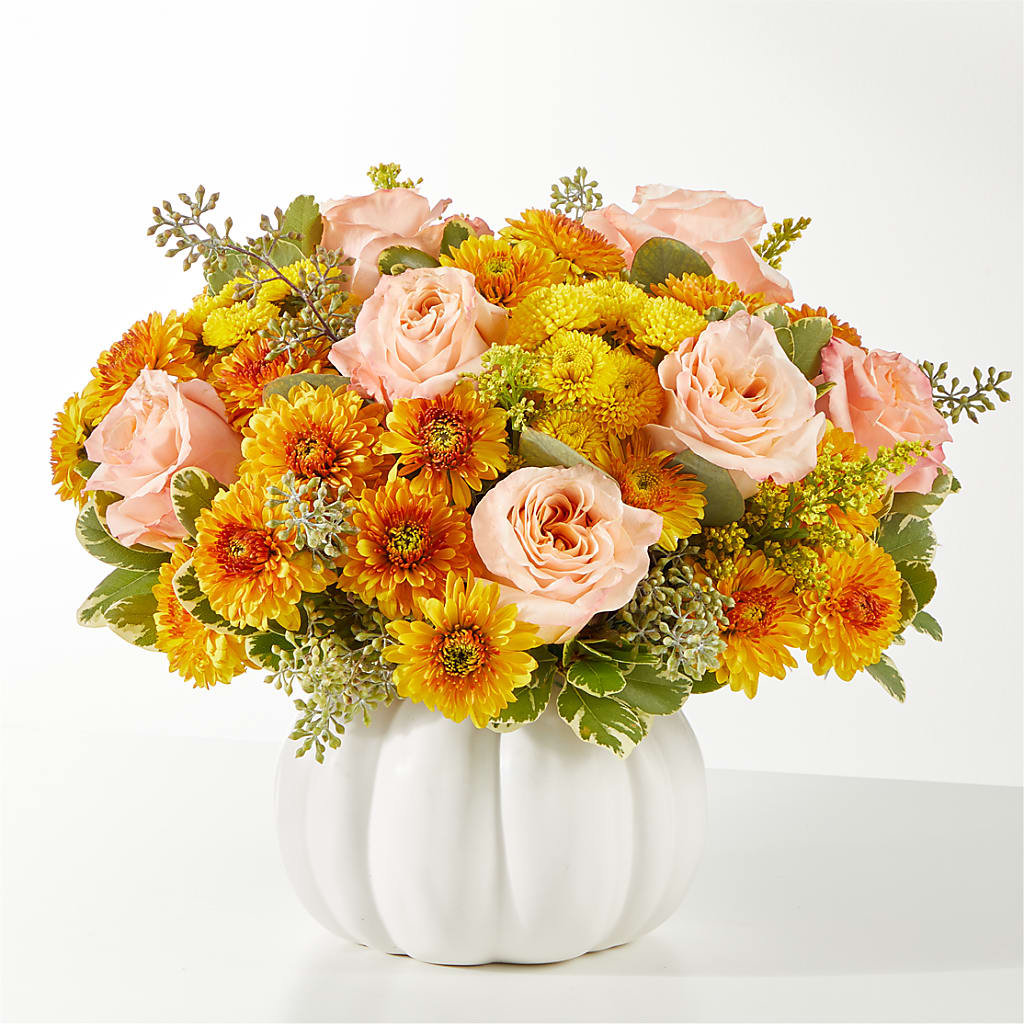Peachy Pumpkin – Sanford Floral Marketing, Sanford FL
