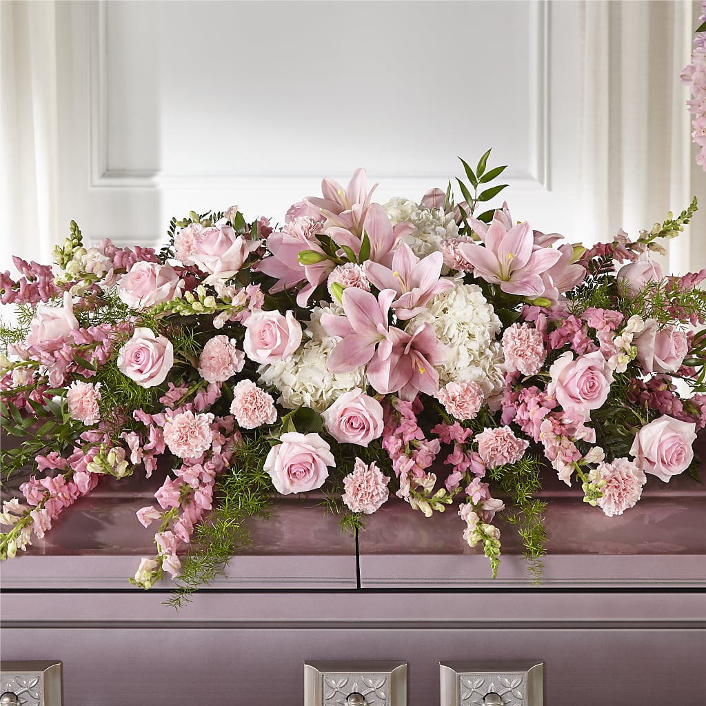 Life & Remembrance Casket Spray – Sanford Floral Marketing, Sanford FL