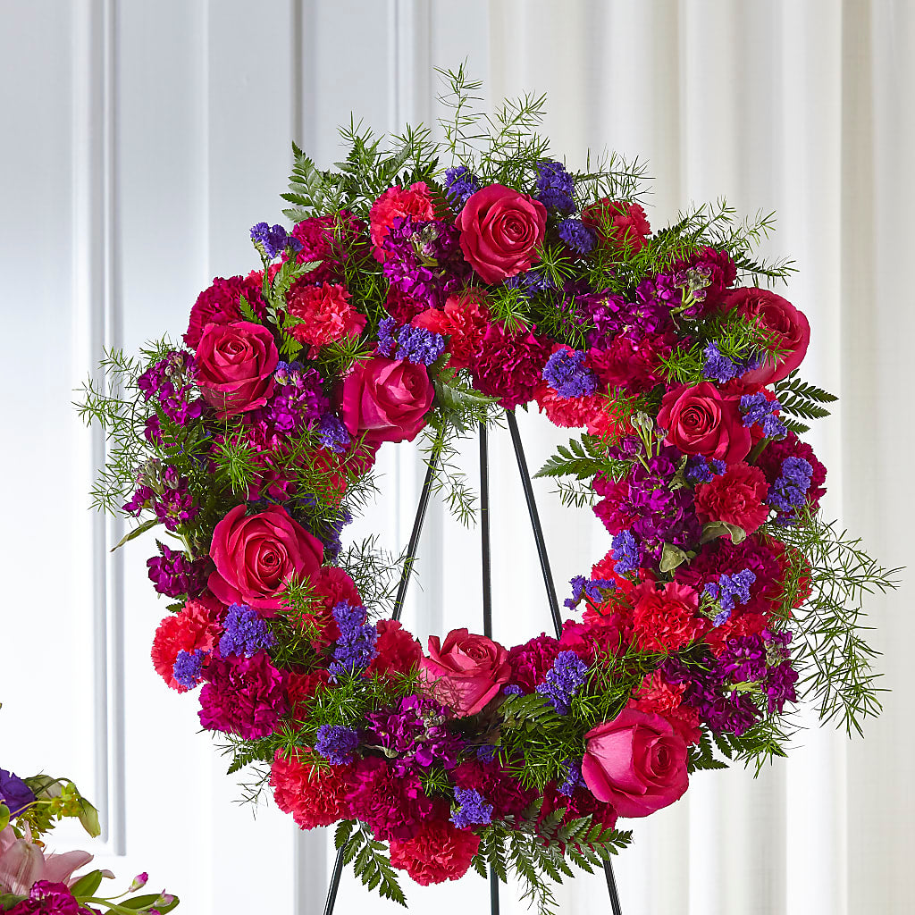Calming Colors Wreath – Sanford Floral Marketing, Sanford FL