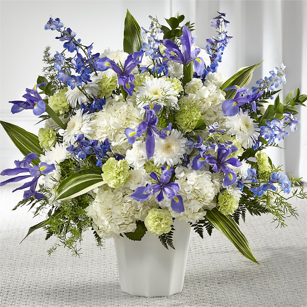 Soft Serenity Floor Basket – Sanford Floral Marketing, Sanford FL