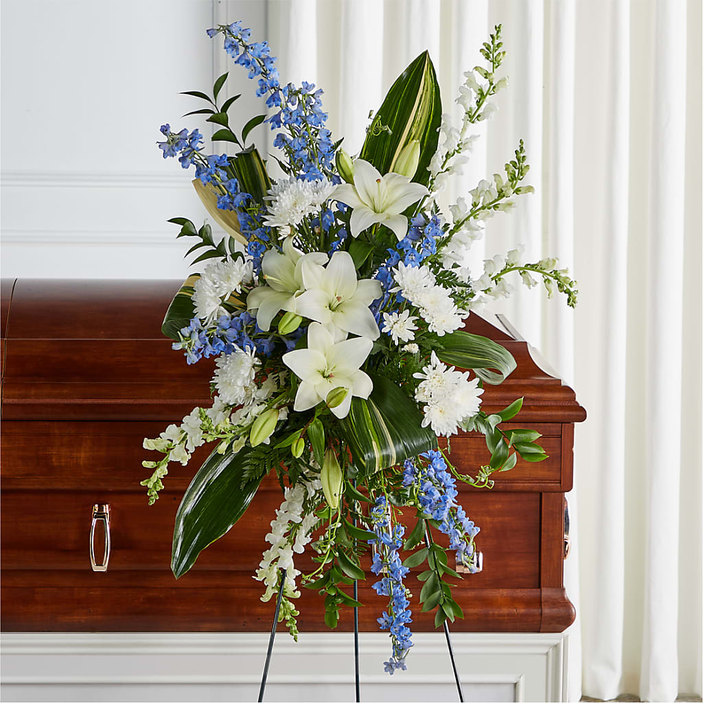 Eternal Impressions Standing Spray – Sanford Floral Marketing, Sanford FL