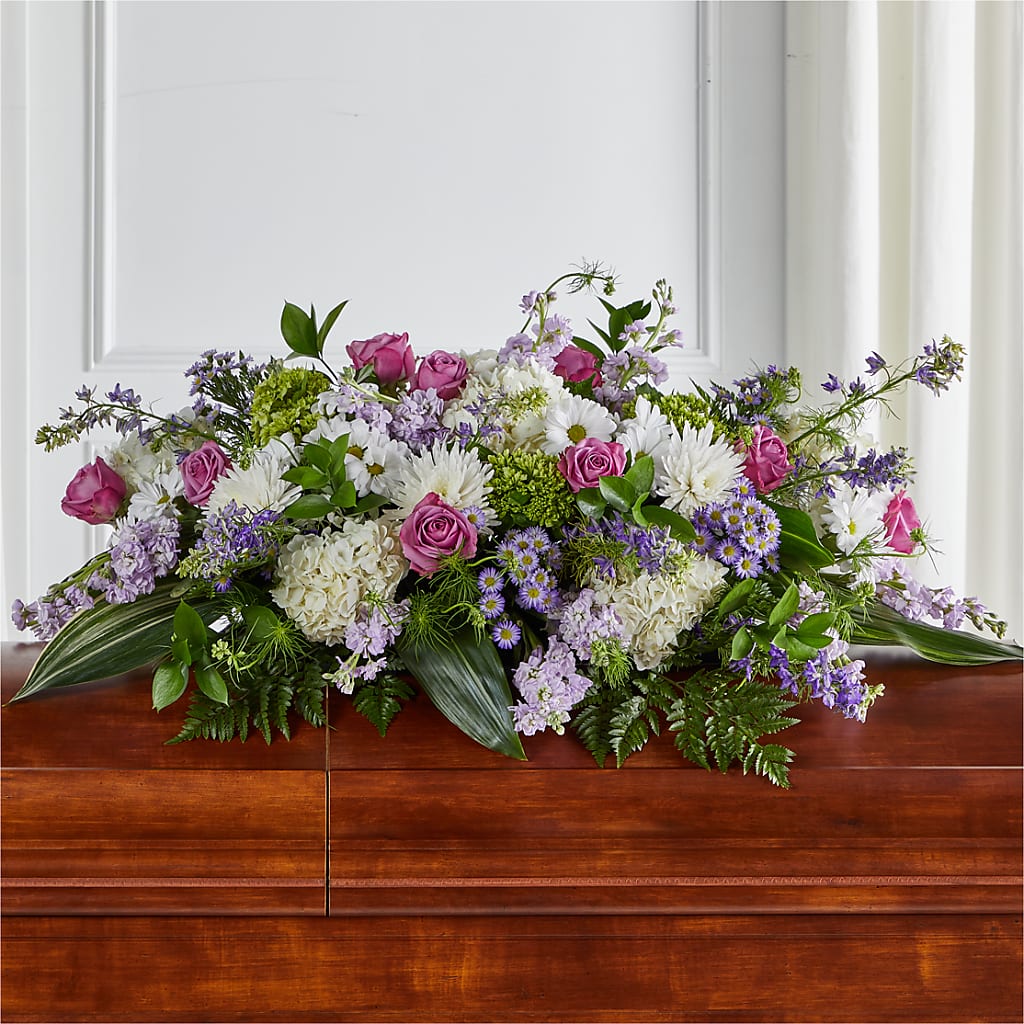Meadows of Serenity Casket Spray – Sanford Floral Marketing, Sanford FL