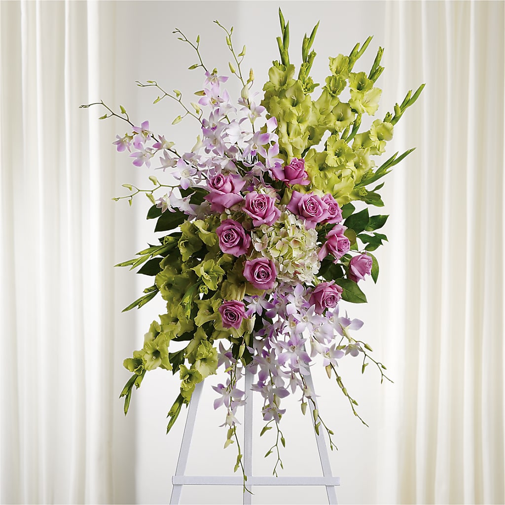 Lasting Legacy Standing Spray – Sanford Floral Marketing, Sanford FL