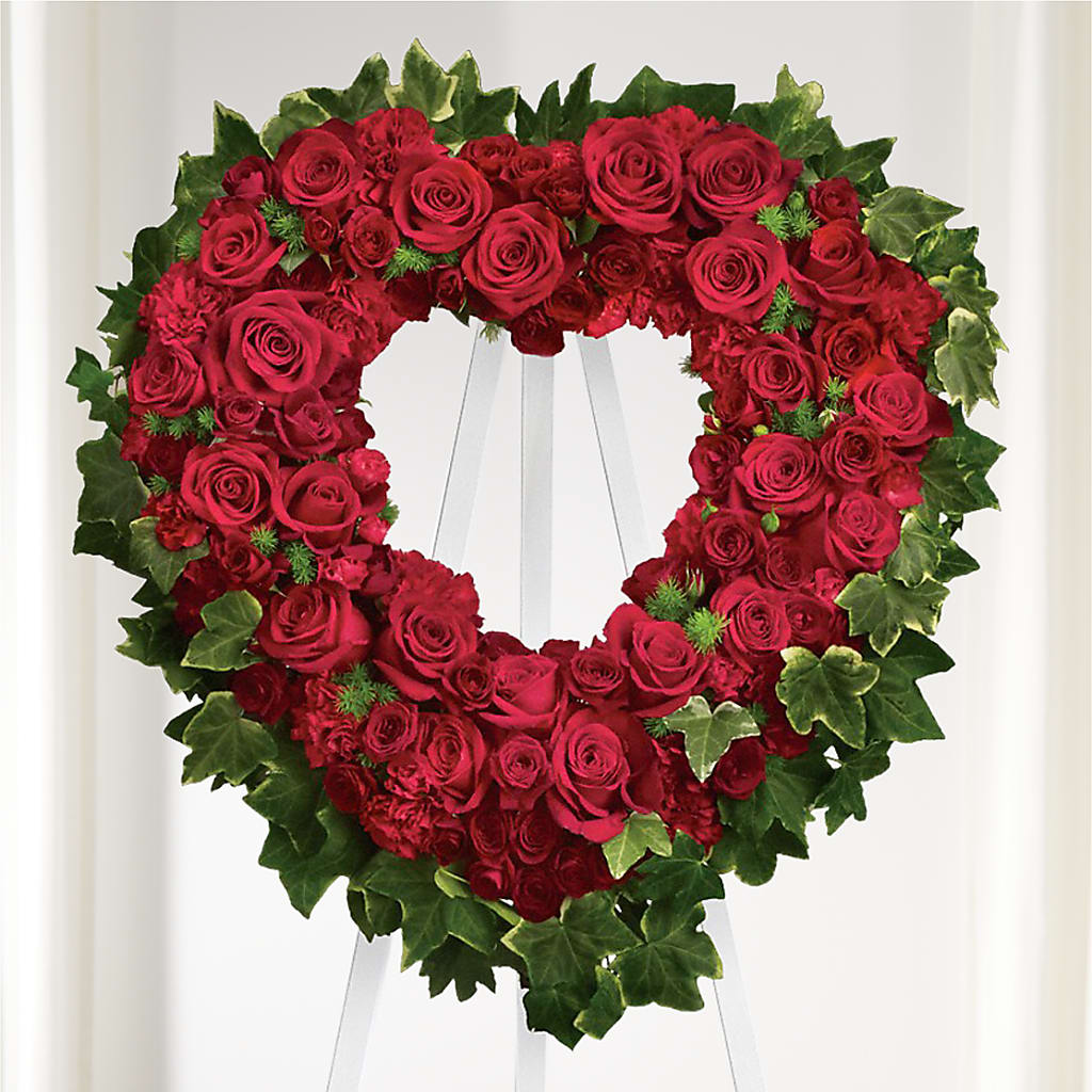 Wholehearted Standing Spray – Sanford Floral Marketing, Sanford FL