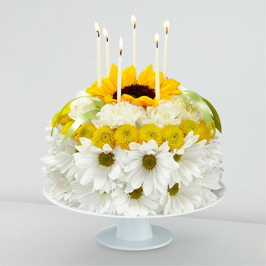 Birthday Smiles Floral Cake