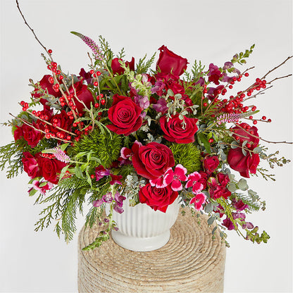 Big Red Bow Bouquet –  Sanford Floral Marketing, Sanford FL