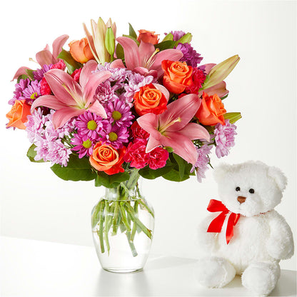 One and Only Bouquet and Bear Bundle –  Sanford Floral Marketing, Sanford FL