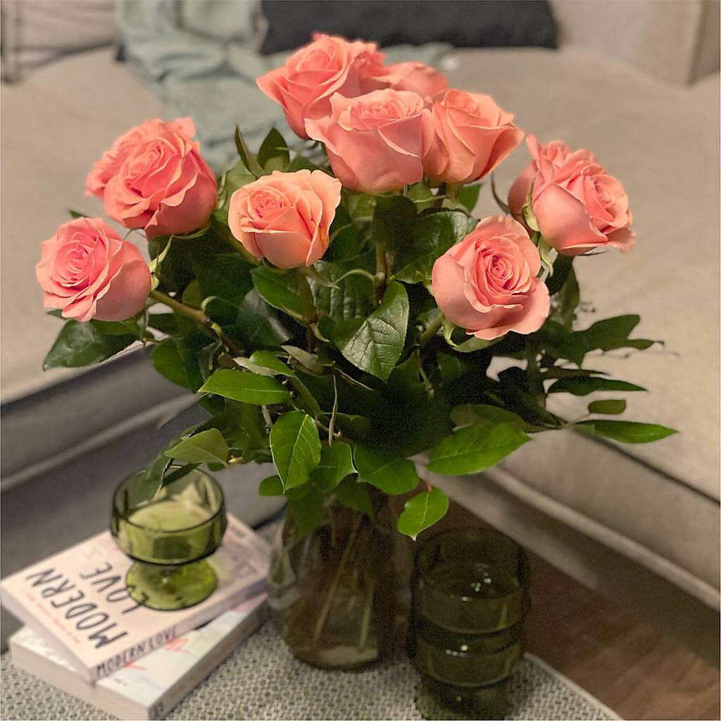 Long Stem Pink Rose Bouquet –  Sanford Floral Marketing, Sanford FL