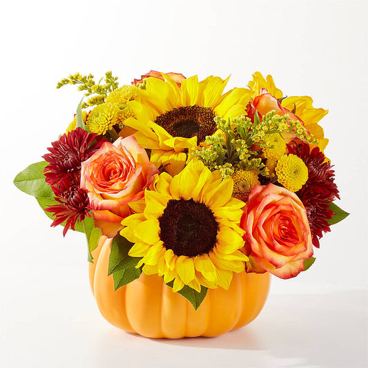Golden Gourd Pumpkin Bouquet –  Sanford Floral Marketing, Sanford FL