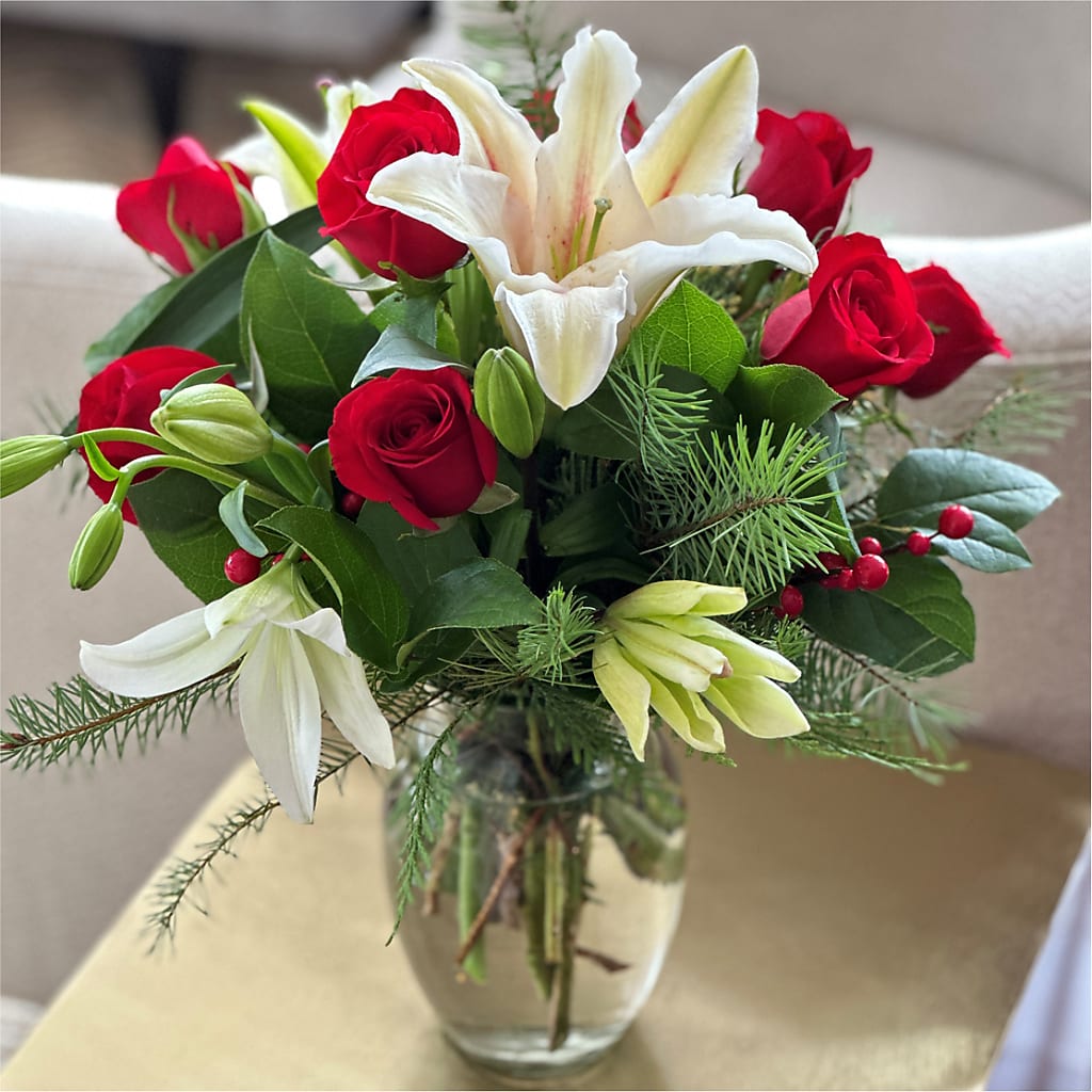 Sparkling Snowflakes Bouquet –  Sanford Floral Marketing, Sanford FL