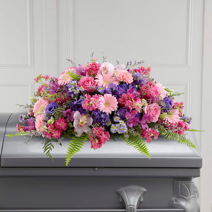 Glorious Garden Casket Spray –  Sanford Floral Marketing, Sanford FL