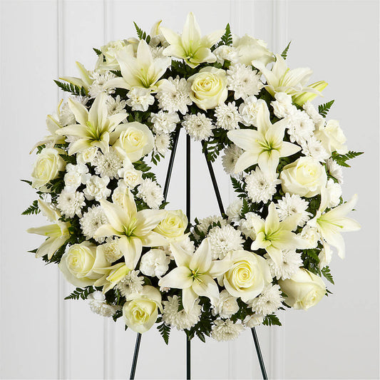 Treasured Tribute Wreath –  Sanford Floral Marketing, Sanford FL
