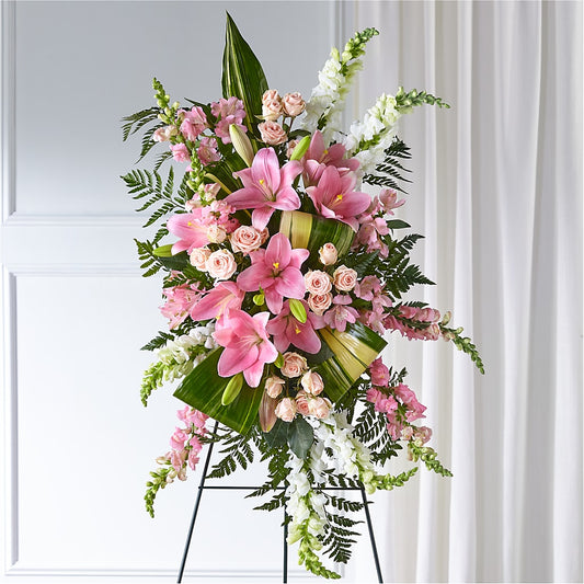 Elegant Embrace Standing Spray –  Sanford Floral Marketing, Sanford FL