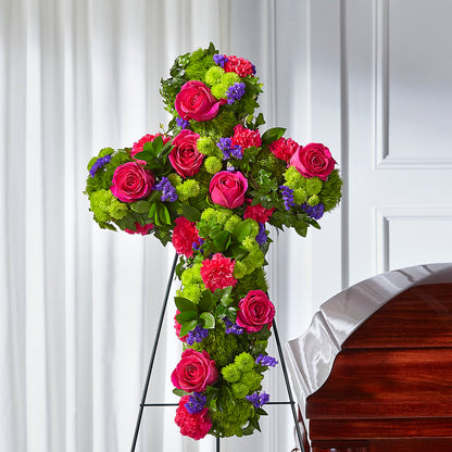 Tribute Rose Floral Cross –  Sanford Floral Marketing, Sanford FL