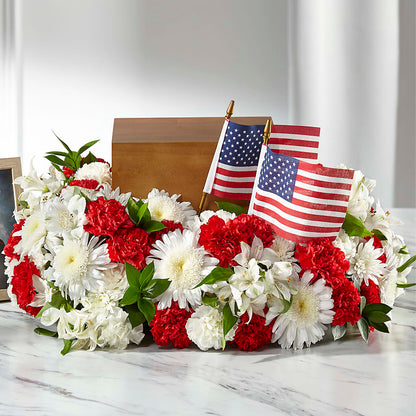 Spirit of Patriotism Cremation Adornment –  Sanford Floral Marketing, Sanford FL
