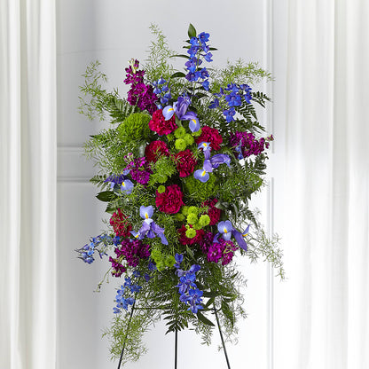 Heavenly Skies Standing Spray –  Sanford Floral Marketing, Sanford FL
