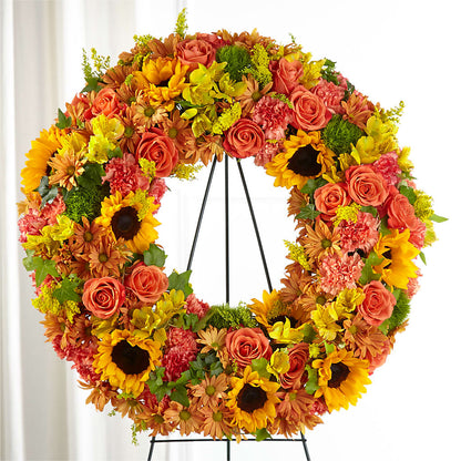 Autumnal Memories Wreath (Standard) –  Sanford Floral Marketing, Sanford FL
