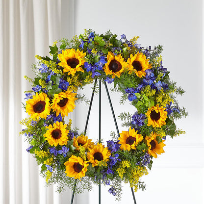 Bright Rays Wreath –  Sanford Floral Marketing, Sanford FL