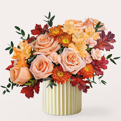 Spiced Latte Bouquet with Ivory Vase –  Sanford Floral Marketing, Sanford FL