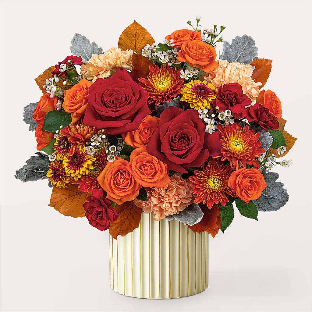 Merlot Bouquet with Ivory Vase –  Sanford Floral Marketing, Sanford FL