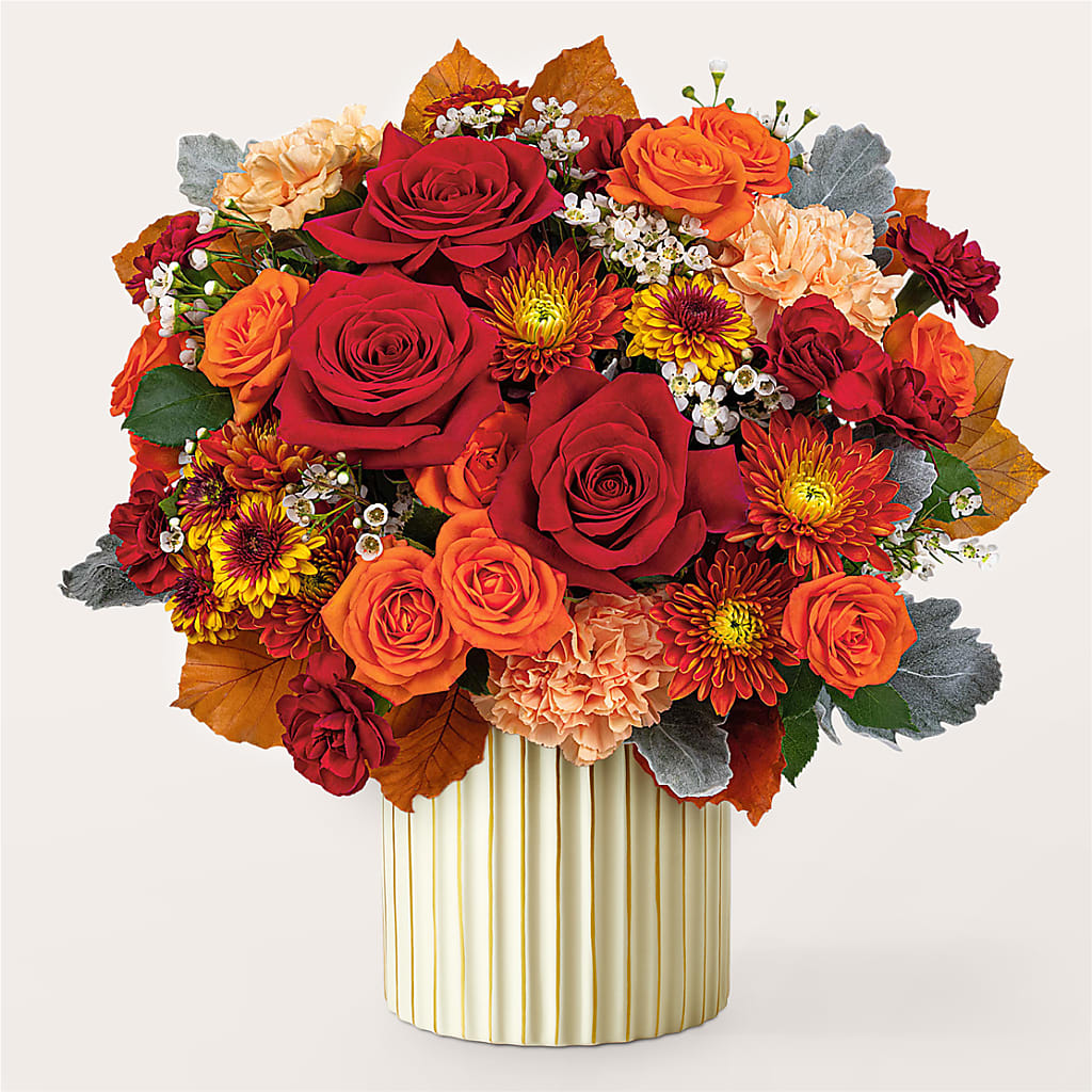 Merlot Bouquet with Ivory Vase –  Sanford Floral Marketing, Sanford FL