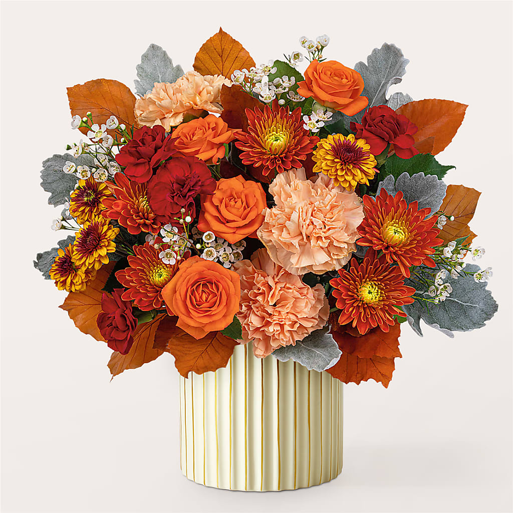 Merlot Bouquet with Ivory Vase –  Sanford Floral Marketing, Sanford FL