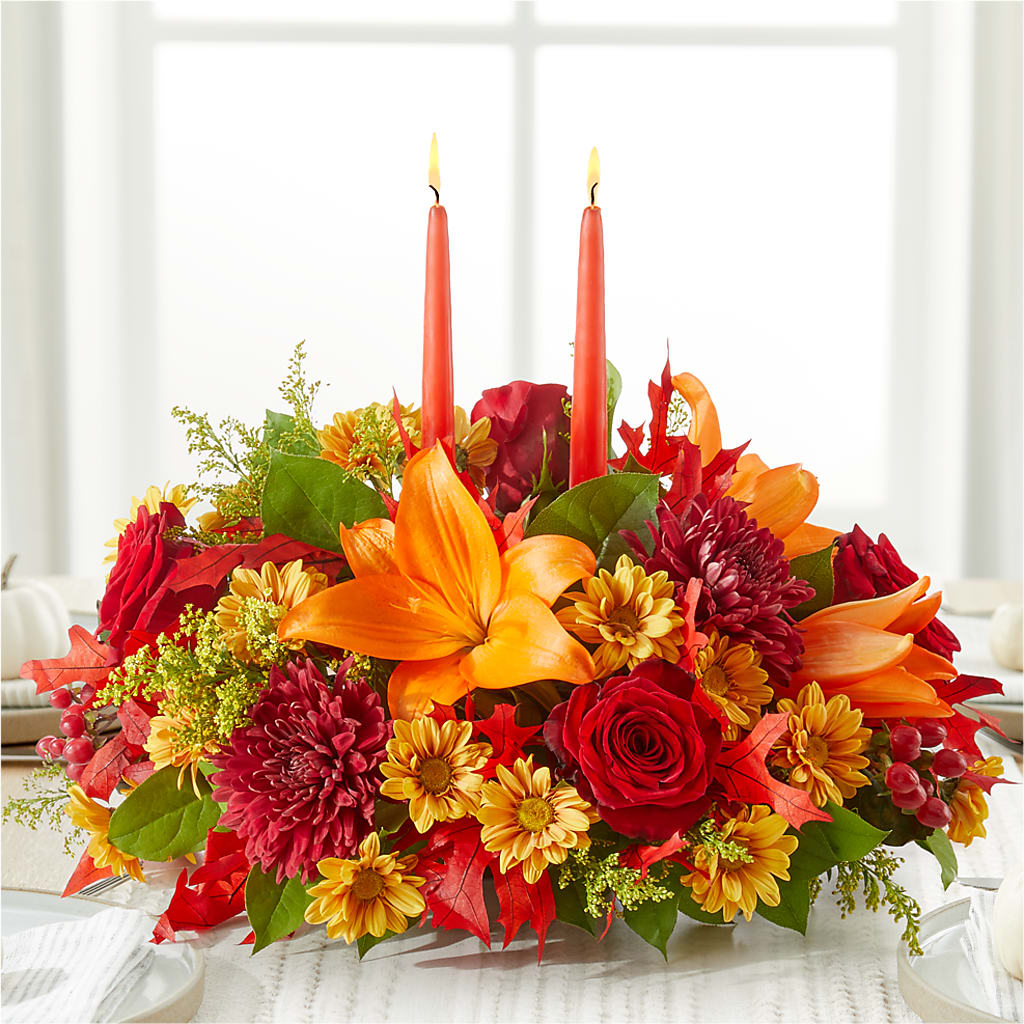 Autumn's Embrace Centerpiece –  Sanford Floral Marketing, Sanford FL