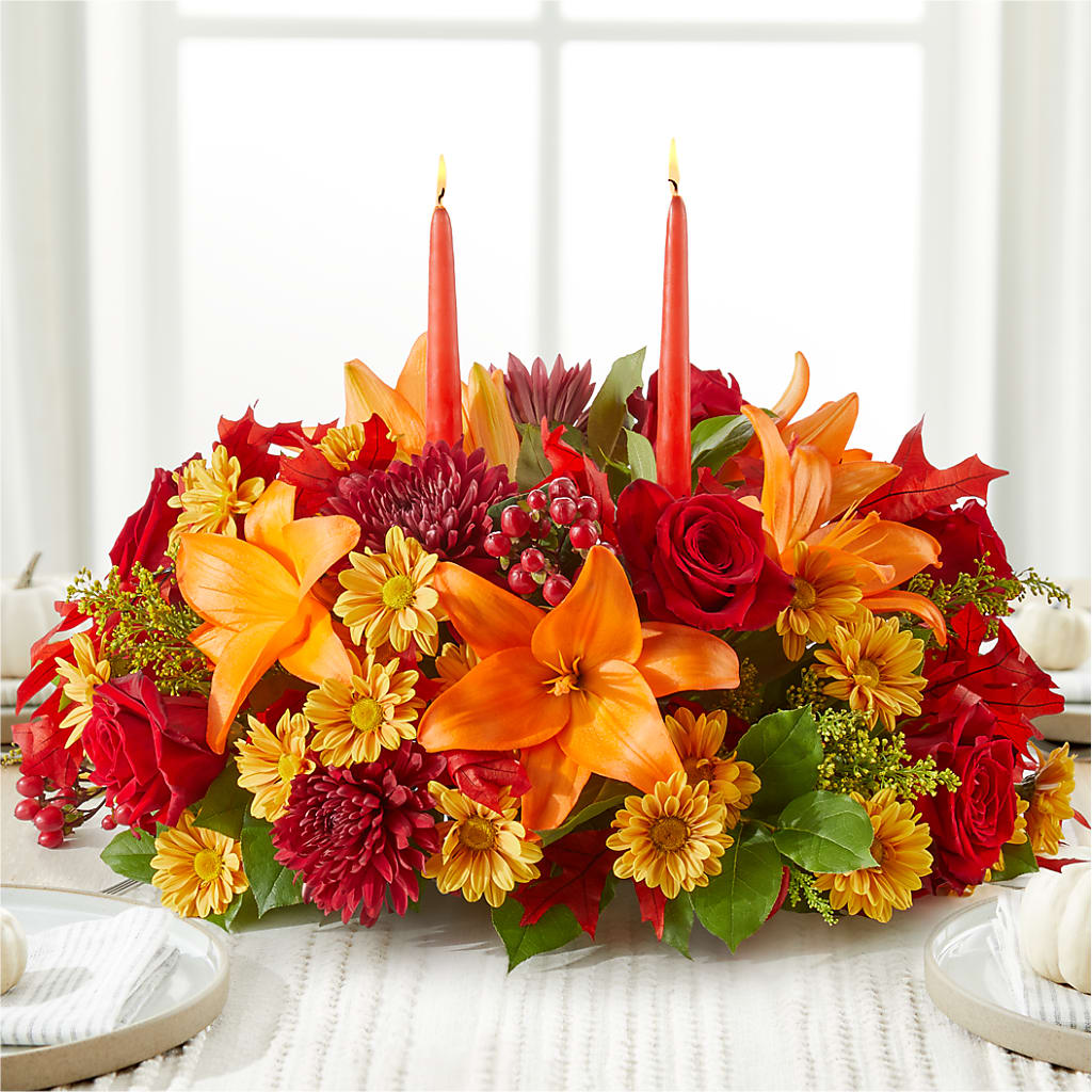 Autumn's Embrace Centerpiece –  Sanford Floral Marketing, Sanford FL