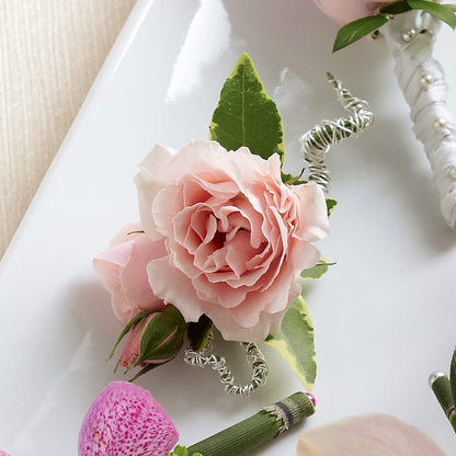 Pink Spray Rose Boutonniere –  Sanford Floral Marketing, Sanford FL