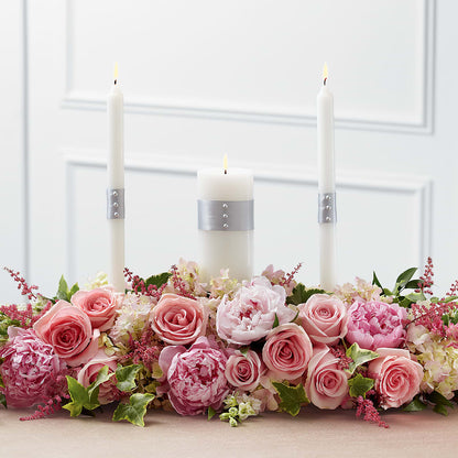 Worldwide Romance Unity Candle Arrangement –  Sanford Floral Marketing, Sanford FL