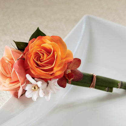 Sunset Dream Boutonniere –  Sanford Floral Marketing, Sanford FL