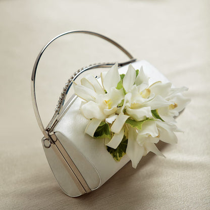 White Purse Decor –  Sanford Floral Marketing, Sanford FL
