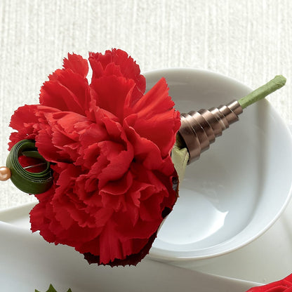 Red Carnation Boutonniere –  Sanford Floral Marketing, Sanford FL